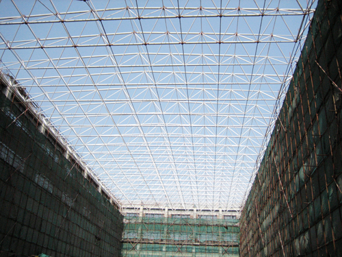 Tianjin Fire Research Institute experimental plant production and installation of net rack net roof enginnering