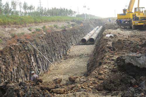 Tianjin Panzhuang industrial district Dongsi Road roads and associated pipeline project