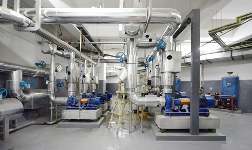 Haihe Huading hotel basement air-conditioning and domestic water pumping station